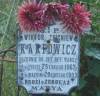Grave of Wiktor Zbigniew Karpowicz, born in LIda in 1867, died in Makinia in 1903